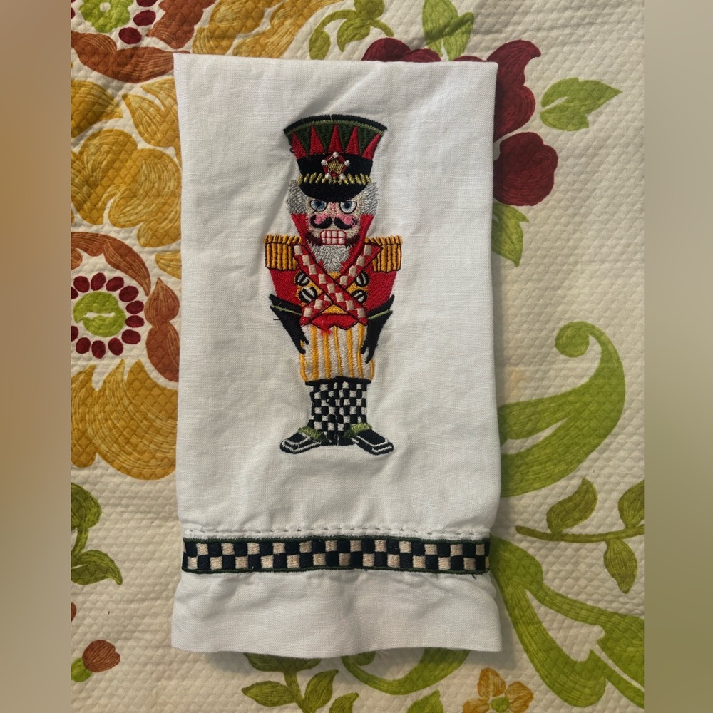 MacKenzie Childs Toy Soldier Tea Towel